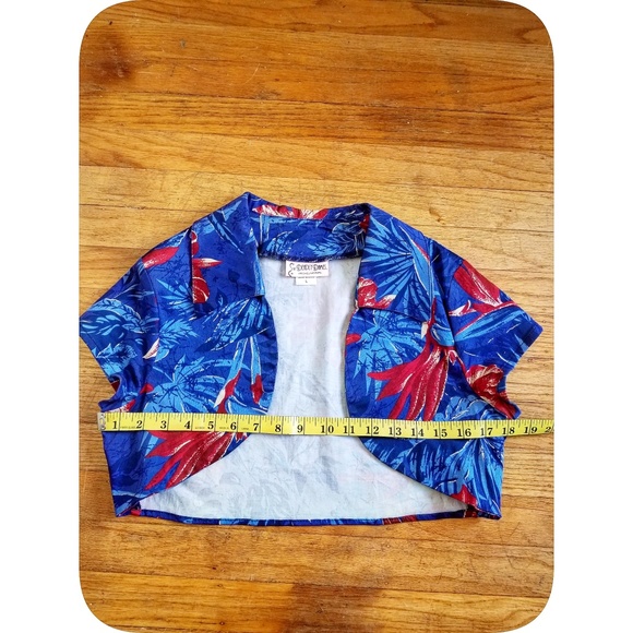 Pinup Couture Malibu Tiki Cropped Bolero/Jacket/Shrug L - Picture 4 of 8